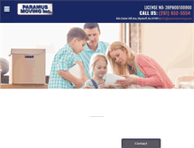 Tablet Screenshot of paramusmoving.com